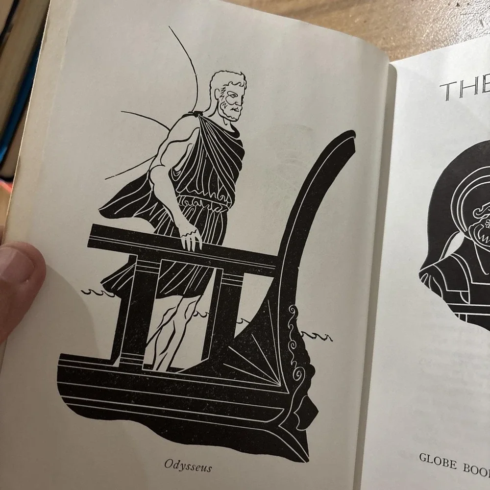 Vintage 1968 The Odyssey of Homer Hardcover Henry I Christ Globe Book Co Ex-Lib